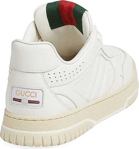 Women's Leather Low-Top Sneakers - Great White - Size 6 - Image 3
