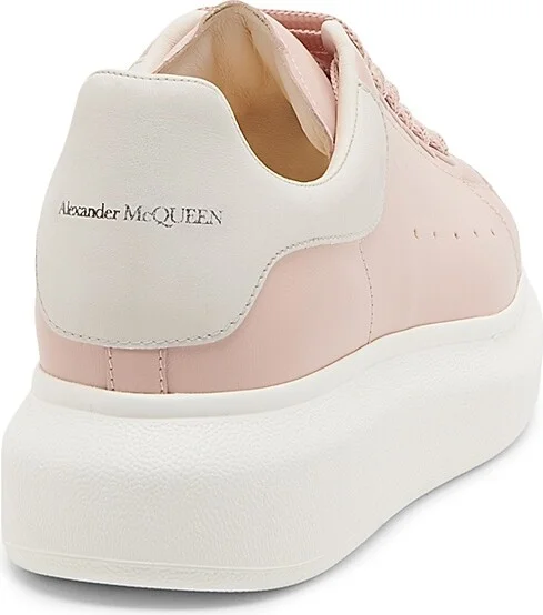 Women's Leather Low-Top Sneakers - Petal Off White - Size 5 - Image 3
