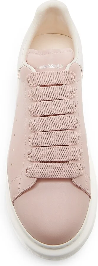 Women's Leather Low-Top Sneakers - Petal Off White - Size 5 - Image 4