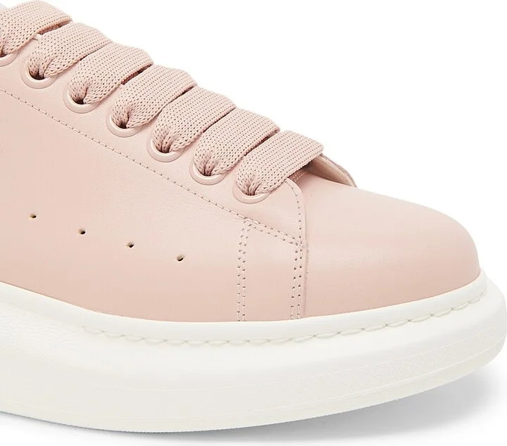 Women's Leather Low-Top Sneakers - Petal Off White - Size 5 - Image 5