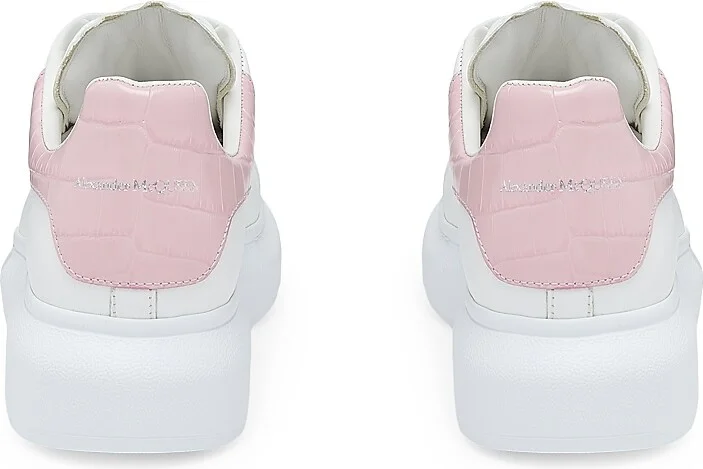 Women's Leather Low-Top Sneakers - White Patchouli - Size 5 - Image 3