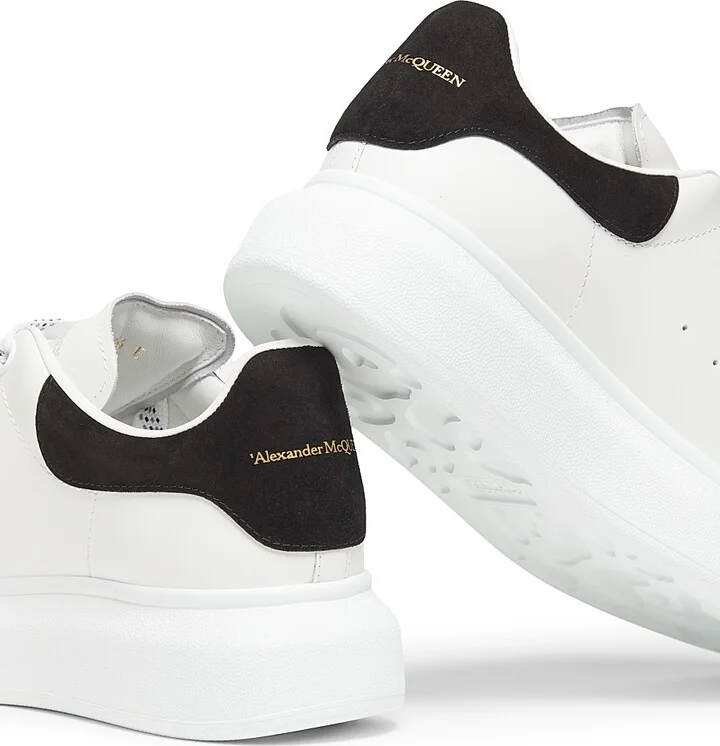 Women's Leather Low-Top Sneakers - White Patchouli - Size 5 - Image 6