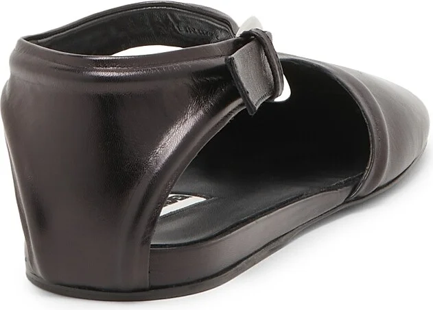 Women's Leather Mary Janes - Black - Size 6 - Image 3