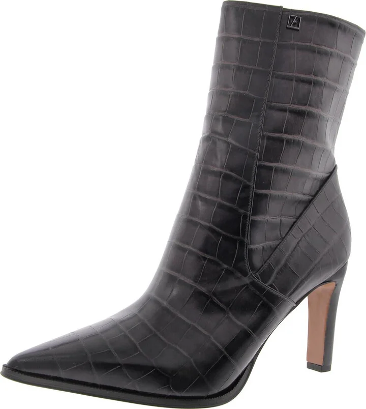 Womens Leather Mid-Calf Boots