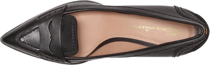 Women's leather mid-heel pump - Image 3