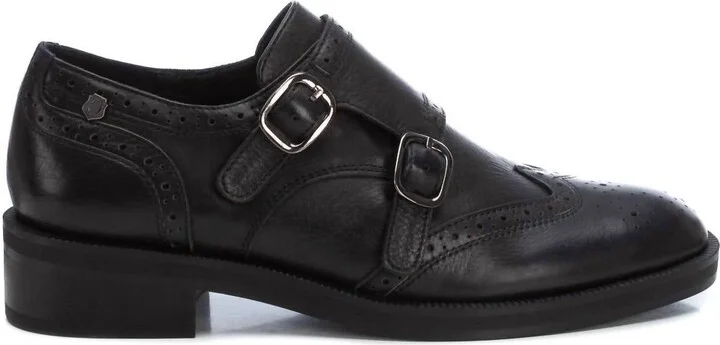 Women's Leather Moccasins In Black