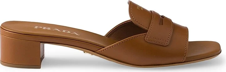 Women's Leather Mules - Black - Size 5 - Image 8