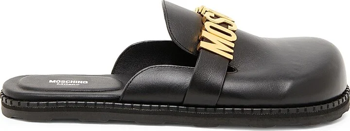 Women's Leather Mules - Black - Size 5