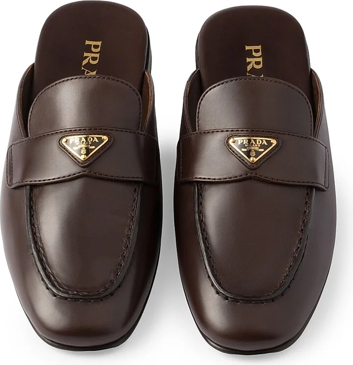 Women's Leather Mules - Brown - Size 6 - Image 2