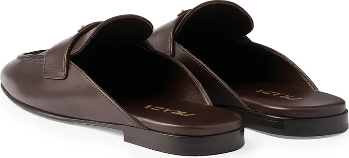 Women's Leather Mules - Brown - Size 6 - Image 3