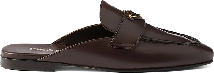 Women's Leather Mules - Brown - Size 6