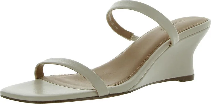 Womens Leather Padded Insole Wedge Sandals