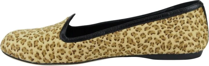 Women's Leather / Pony Hair Cheetah Print Flats (36.5 EU / 6.5 US) - Image 7