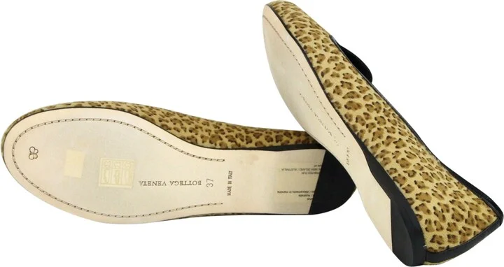 Women's Leather / Pony Hair Cheetah Print Flats (36.5 EU / 6.5 US) - Image 8