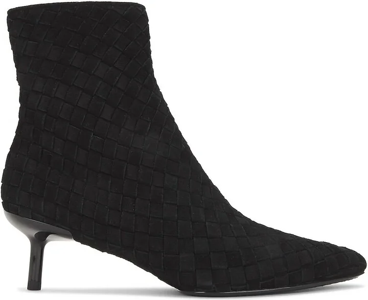 Women's Leather Rio Mid Bootie In Black