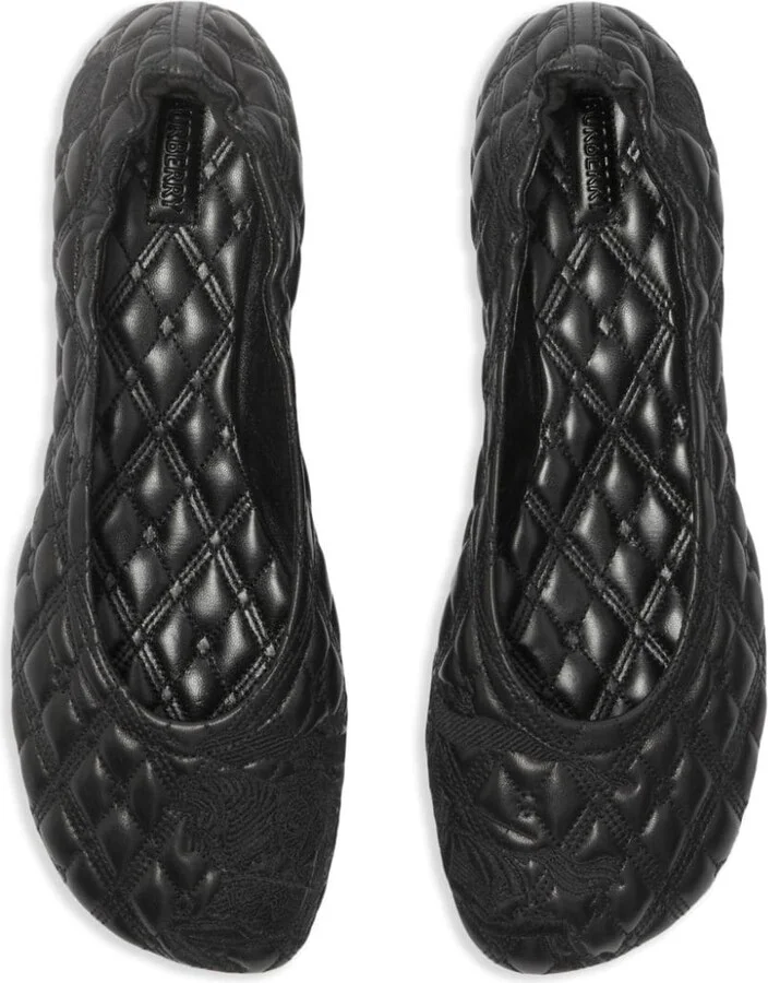 Women's Leather Sadler Ballerinas - Image 2