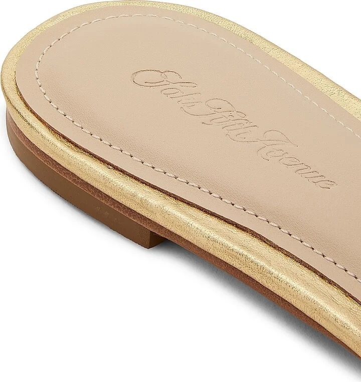 Women's Leather Sandals - Gold - Size 5 - Image 5
