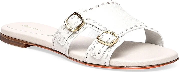 Women's Leather Sandals - White - Size 7.5 - Image 2