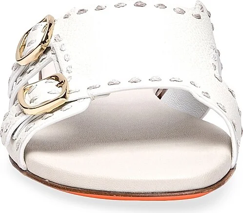 Women's Leather Sandals - White - Size 7.5 - Image 3