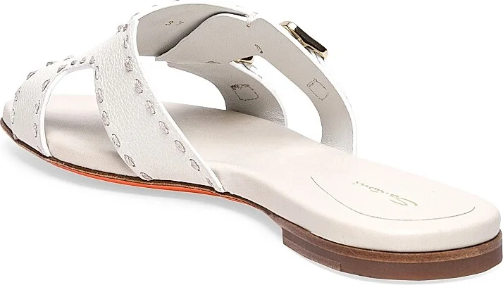 Women's Leather Sandals - White - Size 7.5 - Image 4