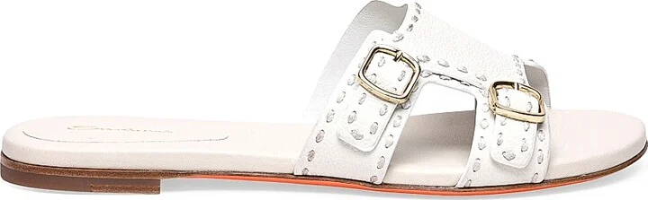Women's Leather Sandals - White - Size 7.5