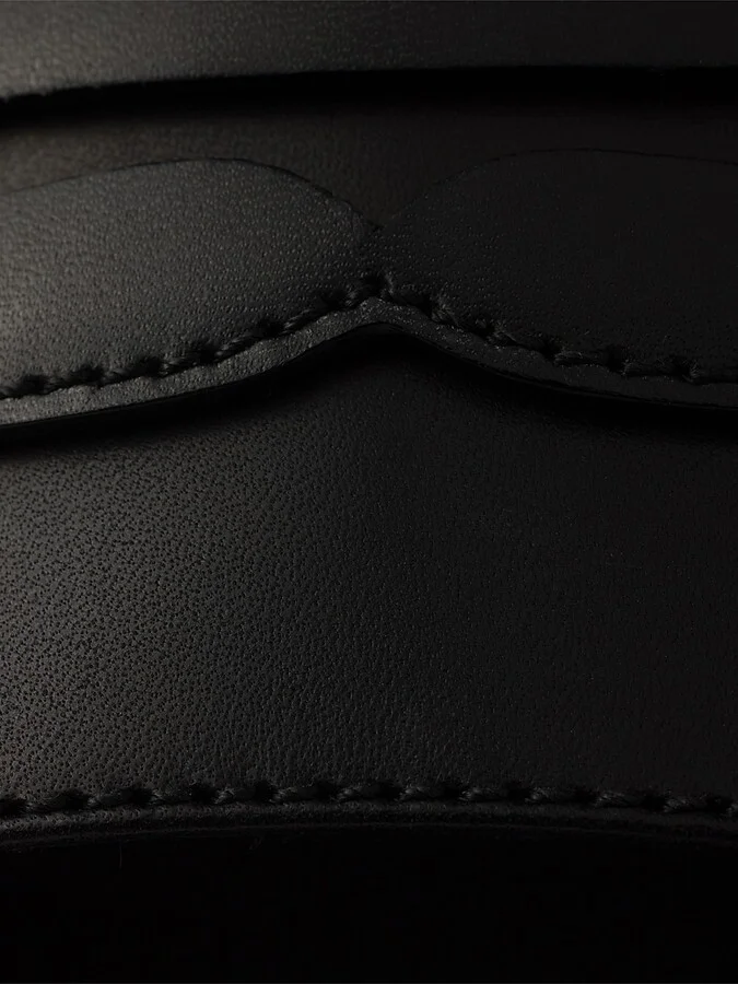 Women's Leather Slides - Black - Size 5 - Image 4