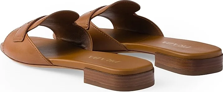 Women's Leather Slides - Black - Size 5 - Image 6