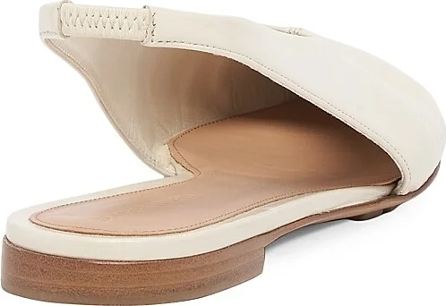 Women's Leather Slingback Flats - Sea Salt - Size 6 - Image 3