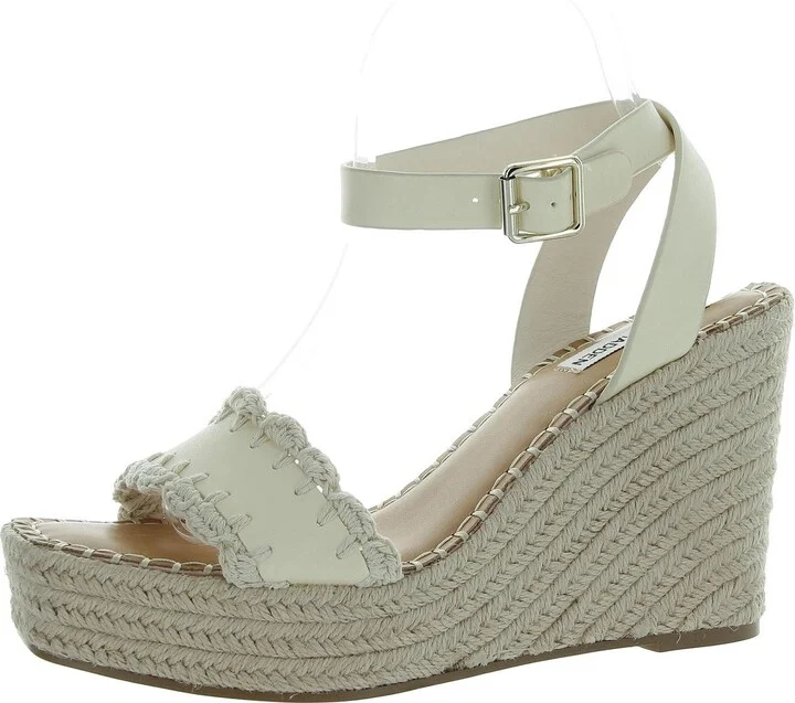 Womens Leather Slip On Espadrilles