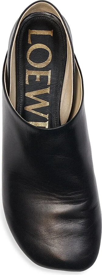 Women's Leather Slippers - Black - Size 5 - Image 5