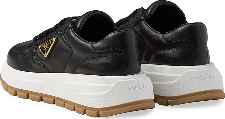 Women's Leather Sneakers - Beige Khaki - Size 9 - Image 7