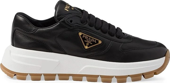Women's Leather Sneakers - Beige Khaki - Size 9 - Image 9
