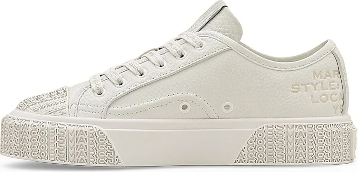 Women's Leather Sneakers - Cotton White - Size 5 - Image 5