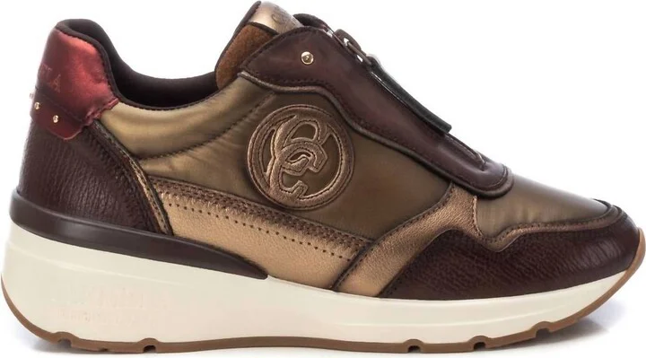 Women's Leather Sneakers In Brown