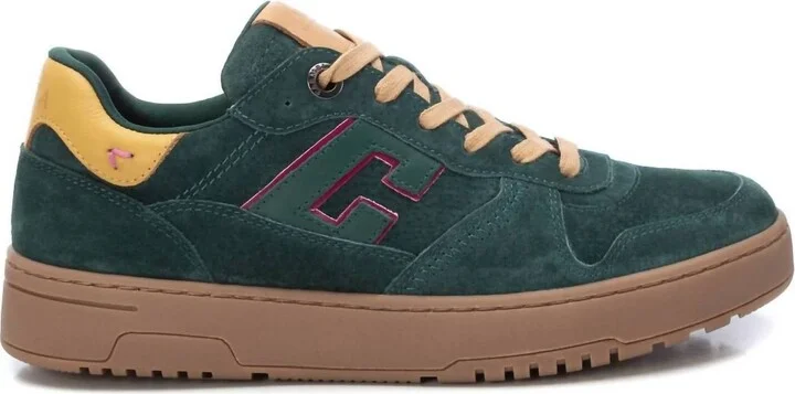 Women's Leather Sneakers In Kakhi