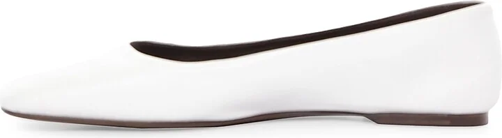 Women's Leather Square-Toe Ballet Flats - Black - Size 5.5 - Image 5