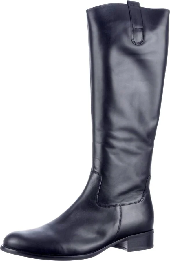 Women's Leather Tall Boots In Black