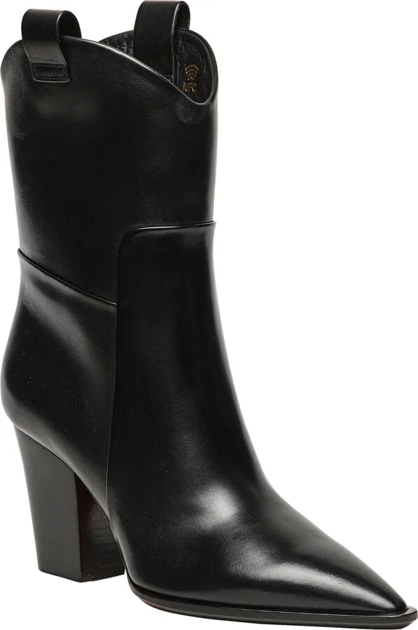 Women's leather texan ankle boot - Image 2