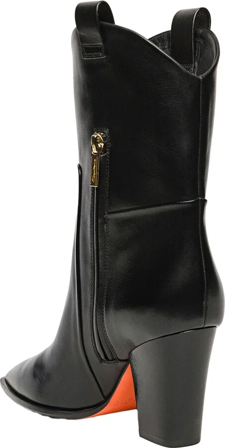 Women's leather texan ankle boot - Image 3