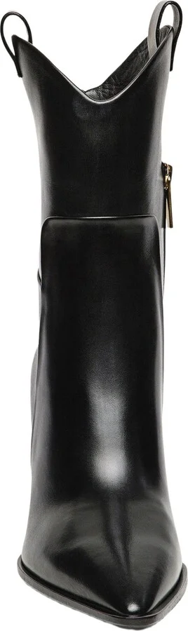 Women's leather texan ankle boot - Image 4