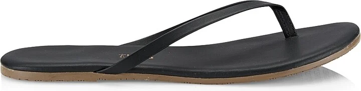 Women's Leather Thong Sandals - Sable - Size 5