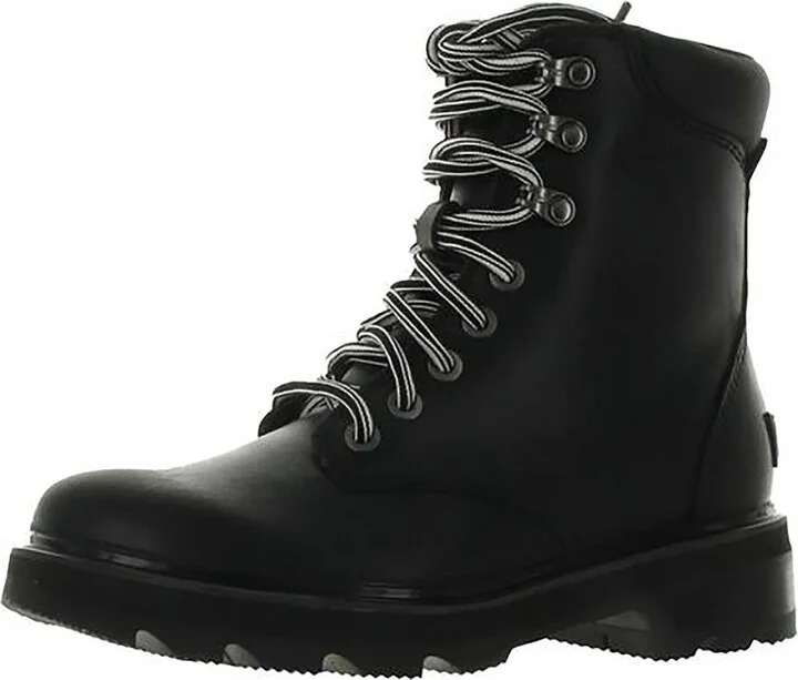 Womens Leather Waterproof Ankle Boots