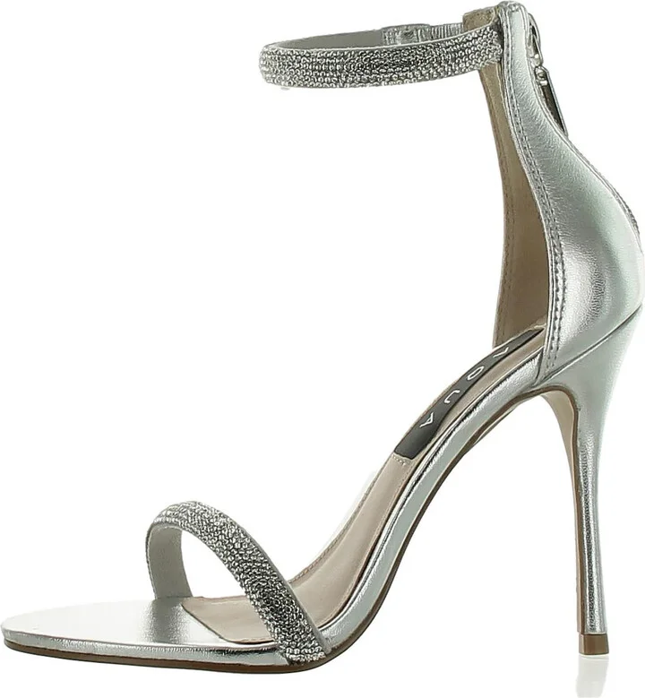 Womens Leather Zipper Heels