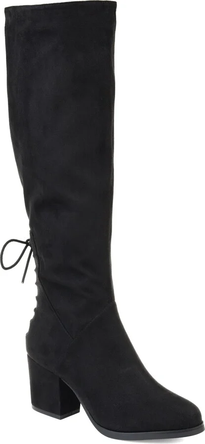 Womens Leeda Tru Comfort Foam Block Heel Knee High Boots