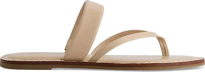 Women's Leia Leather Thong Sandals - Blush - Size 9.5