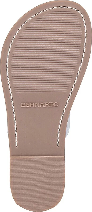 Women's Leia Metallic Leather Thong Sandals - Silver - Size 6 - Image 7
