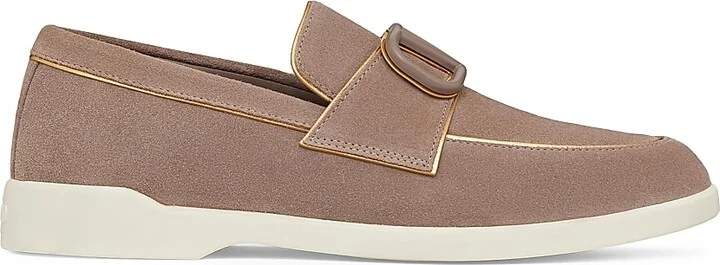 Women's Leisure Flows Split Leather Loafers - Clay Antique Brass - Size 7