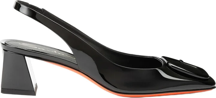 Women's Lemon Patent Sling Back