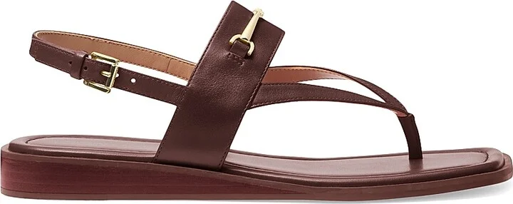 Women's Lena Leather Sandals - Chocolate - Size 5