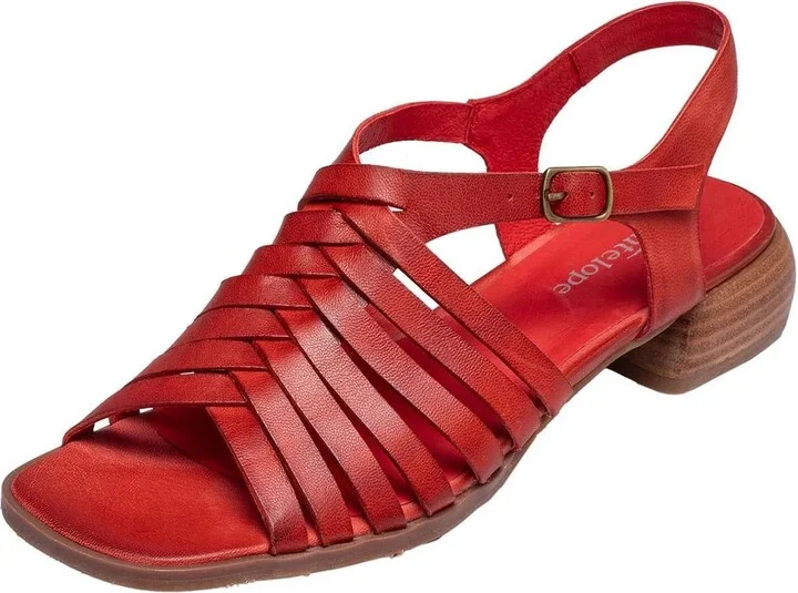 Women's Leni Sandal In Red Leather
